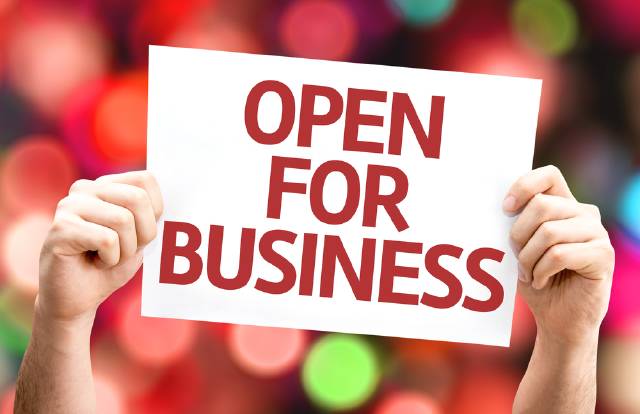 Let us know you’re Open for Business