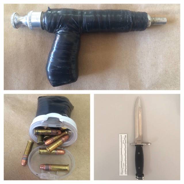 Home-made gun, drugs found in traffic stop