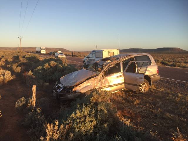 Lucky escape after rollover