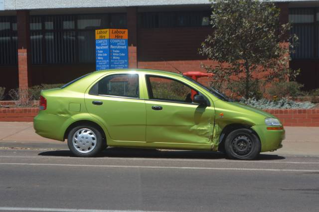 Two-car crash on Flinders Terrace