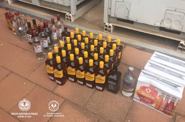 Police seize alcohol suspected to be headed for APY Lands