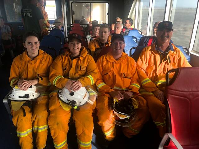 Local firefighters help battle Queensland blaze