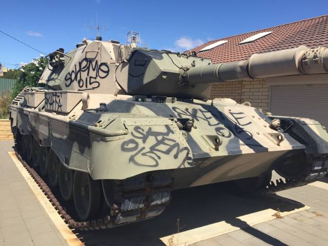 RSL tank vandalised