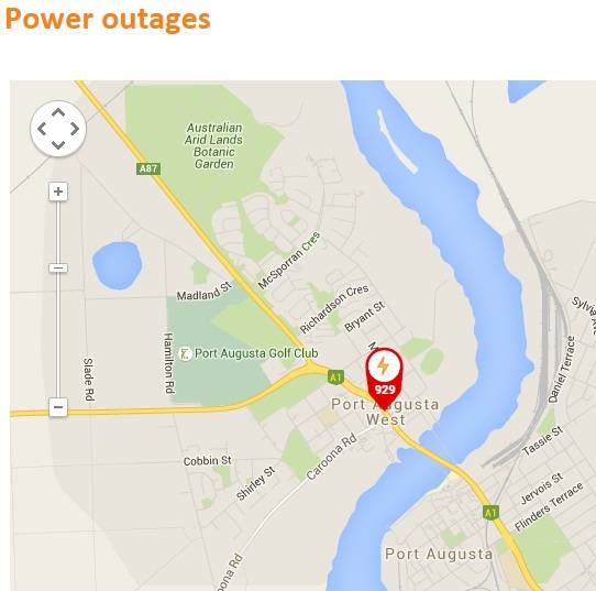 West side power outage