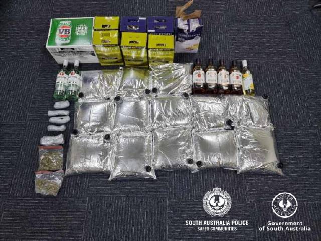 Pair arrested after drugs and alcohol found
