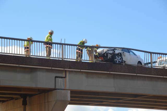 Teens arrested: joy ride ends in high speed bridge crash