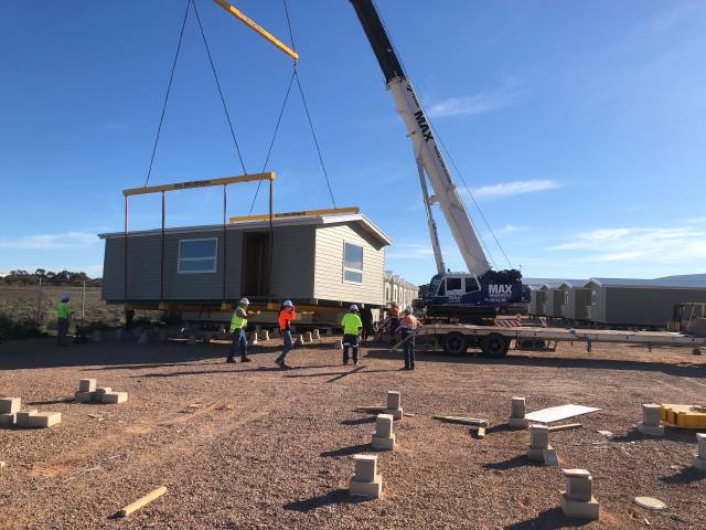 Work progresses at new Port Augusta cabin park development