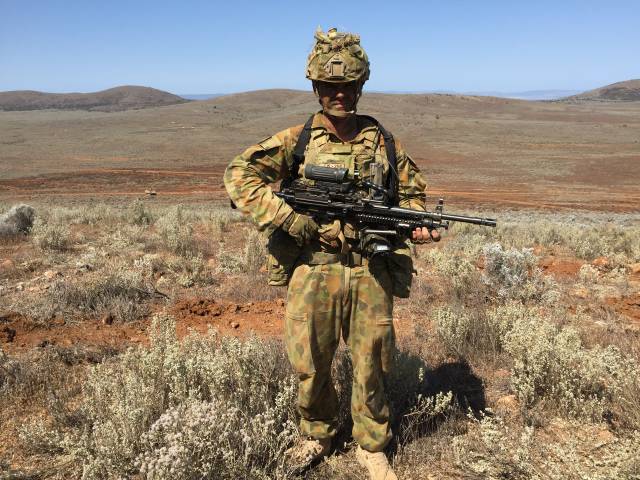 Anesbury comes home with Australian Army