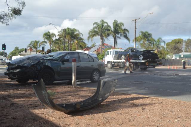 Two-car crash in Port Augusta West