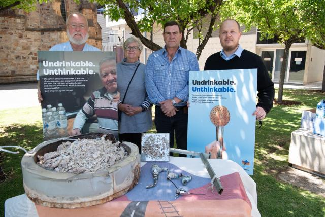 Flinders Ranges Council protest Quorn water supply in Adelaide