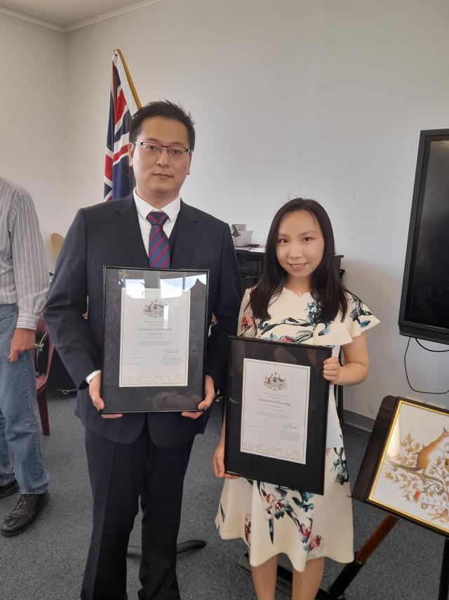 Hawker Area School staff members become Australian citizens