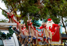 Santa arrives in Augusta