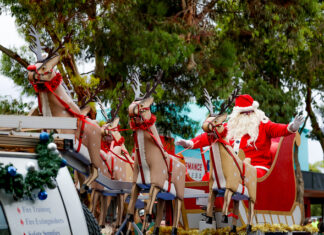 Santa arrives in Augusta